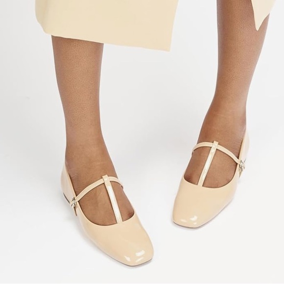 New! C. Paravano Women's Mary Jane Flats | Comfortable Square Toe Ballet Flats - Picture 4 of 9